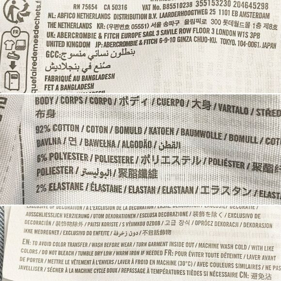 Abercrombie & Fitch The Flare Ultra High Rise Jeans Size 28 6R Medium Wash Denim - Picture 7 of 8